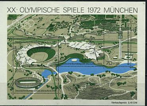 ФРГ, 1972, Олимпиада Мюнхен (V), Стадионы, блок ФРГ, 1972, Олимпиада Мюнхен (V), Стадионы, блок